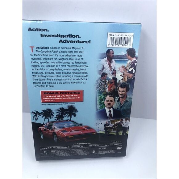 Magnum P.I.: Complete Fourth Season (DVD). Sealed - Picture 4 of 11